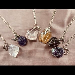 Healing crystal necklace